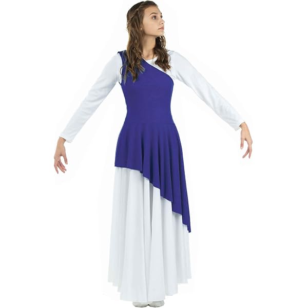 chinese dress ladies Danzcue Celebration of Spirit Long Sleeve Praise Dance Dress Scarlet / S-M-Adult main image 1