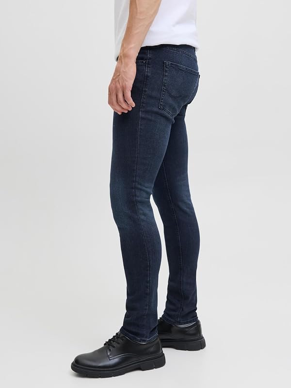 Jjiliam Jjoriginal Agi 004 Noos Homme Jean skinny, Bleu Fonce, 29W / 32L