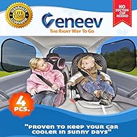 Car Sun Shade for Side and Rear Window (4 Pack)