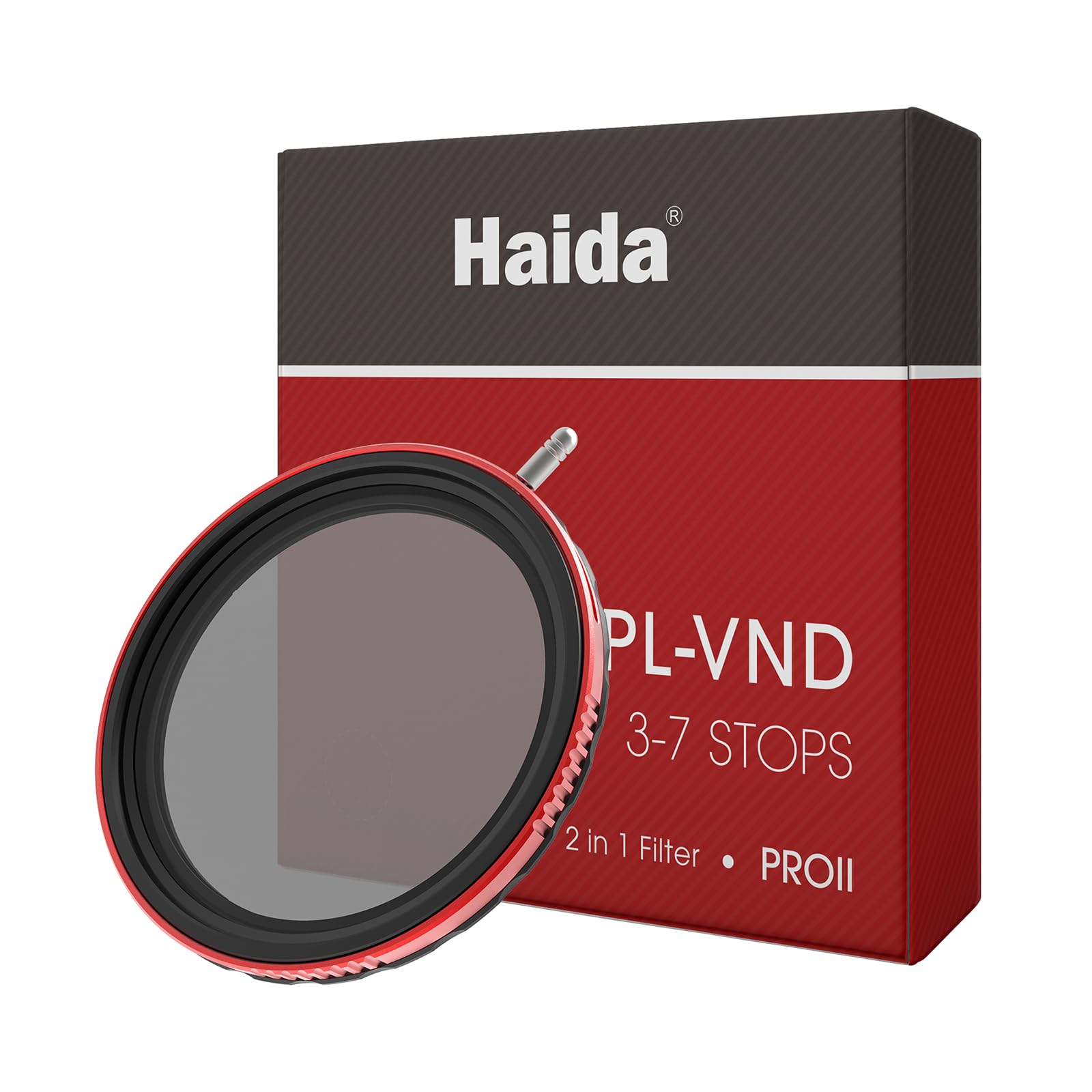 Haida Pro II CPL&VND 2-in-1 Lens Filter Variable ND Filter Polarising Filter 3-7 Stops ND8-ND128 for Camera Lens (95mm)
