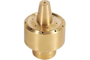 DUOKON 1/4" / 1/2" / 3/4" Brass Column Garden Pond Fountain Water Nozzle Sprinkler Spray Gold(1/4")