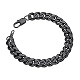Black Cuban Link Bracelet for Man Hiphop Bracelet