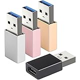 VAKS USB C to USB Adapter [4 Pack] ,USB-A Male to USB-C Female Adapter Compatible with iPhone 11 12 13 Pro max,Samsung Galaxy