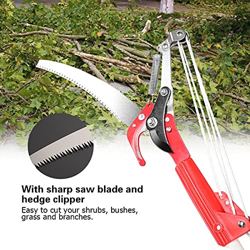 Baumschere Stangensäge ohne Stange, Gartenschneidewerkzeug, 4 Räder Scharfes Gartenscherenscherenschneider-Trimmwerkzeug Obstpflücker Harvester-Stangensäge Baumschneidemaschinenschneidemaschine – Bild 8