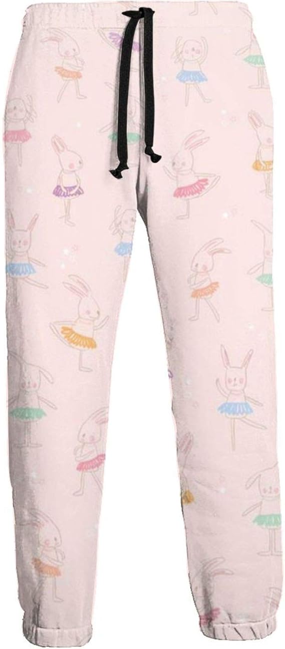 Amazon Co Jp ウサギのバレエロングパンツ メンズ おしゃれ スウェットパンツ カジュアルなズボン フィットネスパンツ 柔软 ズボン 服 ファッション小物