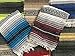 MEXIMART Yoga Blanket Hand Woven Authentic Mexican Falsa in Assorted Random Color (6'X4')
