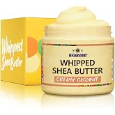 AKWAABA Whipped Shea Butter (Creamy Coconut) &ndash; Nourishes &amp; Moisturizes | Made with Shea Butter | No Dyes &amp; Parabens | 12 oz / 340 g