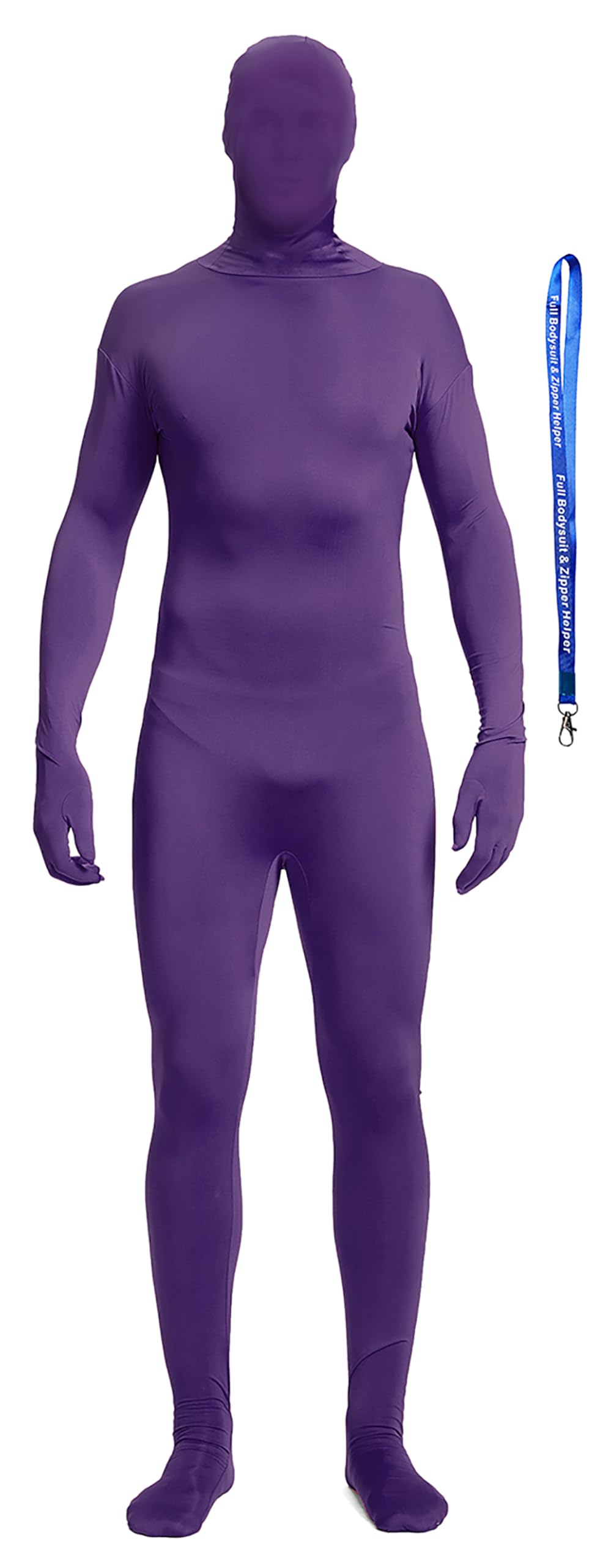Full Bodysuit With Zipper Helper Spandex Unisex
