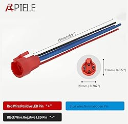 APIELE 10 Amp 16mm Latching Push Button Switch 12V
