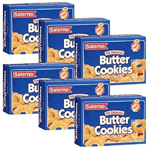 Salerno Cookies, The Original Butter Cookies, 8 Ounce (Pack of 6