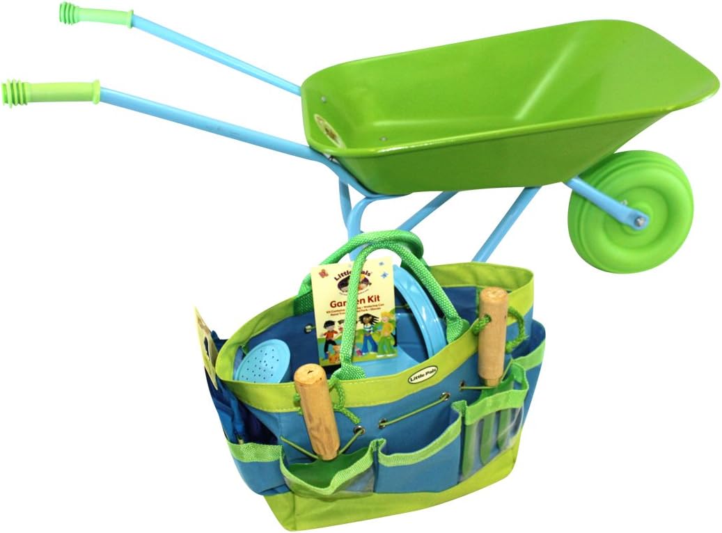 children's wheelbarrow gardening set