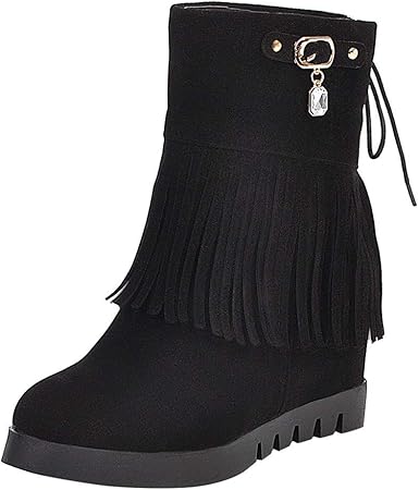 women's fringe moccasin boots