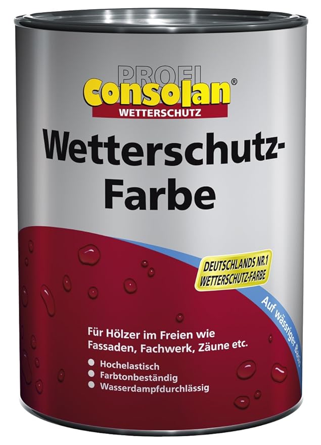 Consolan Wetterschutzfarbe schw-rot 2,5L schwedenrot 2,5 L