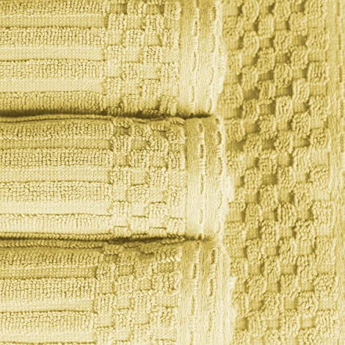 SUPERIOR 4Piece Cotton Towel Set Includes 2 Bath Towels and 4 Hand