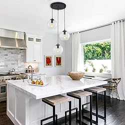 LMSOD Globe Pendant Light, Modern Hanging Lighting
