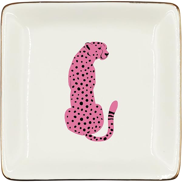 Amazon.com: Jonathan Adler Tiger Valet Tray, Green : Home