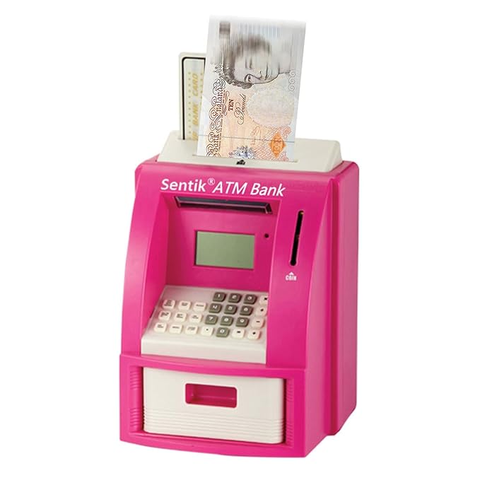 Sentik ATM Machine Mini Home ATM Service Cash Money Machine Saver Piggy