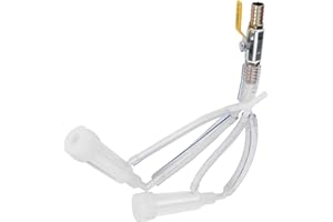 NSXAYIWE Milking Machine Accessory Goat Teat Cup, Silicone Sheep Milking Cluster Group Replacement Double Teat Cups for Milki