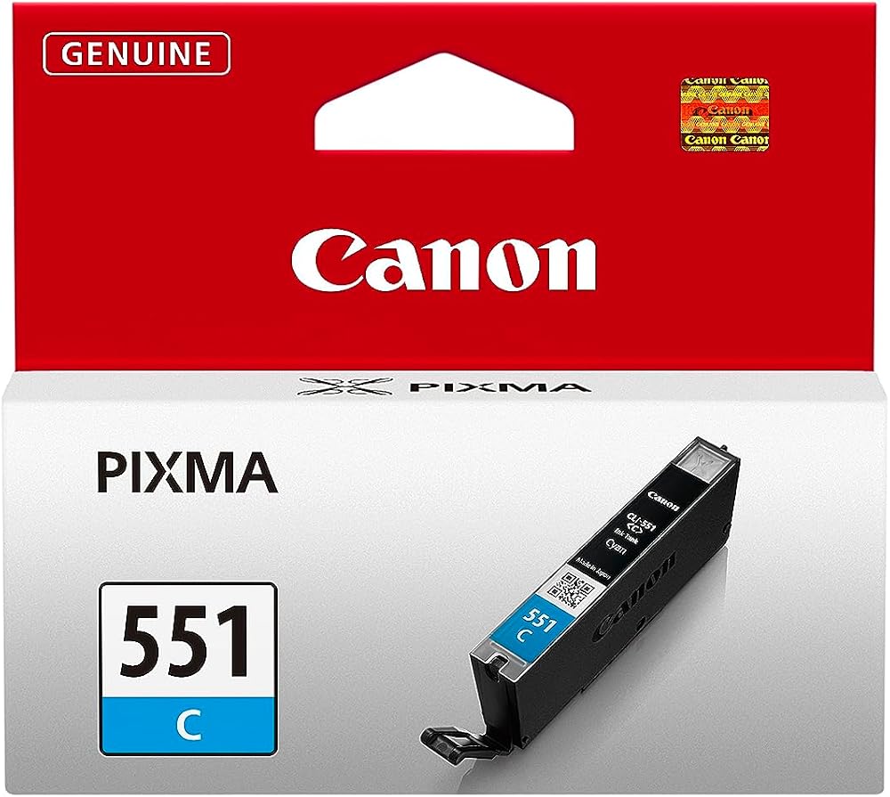 Canon CLI551C Ink Cartridge Blue for IP7250 MG5450 MG6350 132 Pages