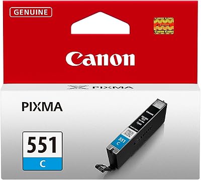 Canon CLI551C Ink Cartridge Blue for IP7250 MG5450 MG6350 132 Pages