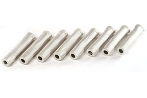 Design Engineering 010504 XL Protect-A-Boots Silver 8" Spark Plug Boot Protector Sleeves (Pack of 8)