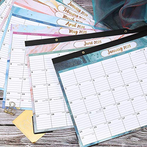 2021 Desk Calendar Monthly Desk/Wall Calendar 2021, 17" x 12", Large