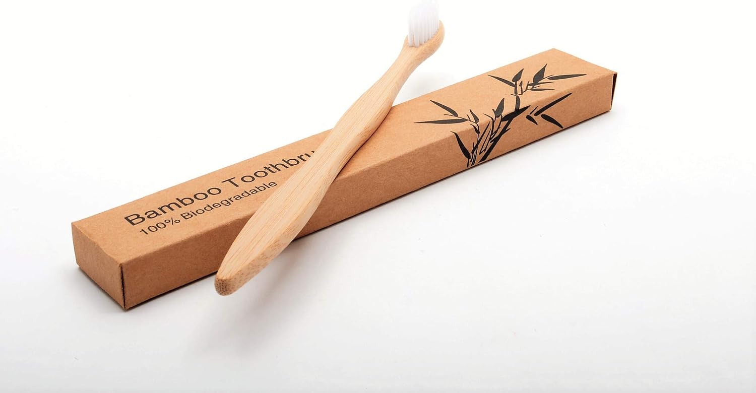 Trimz Bamboo Toothbrush - White bristles