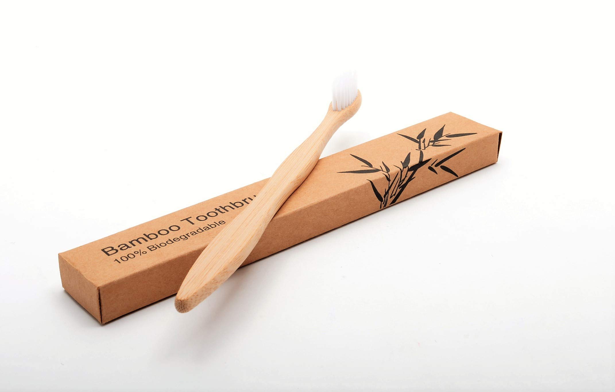 Trimz Bamboo Toothbrush - White bristles