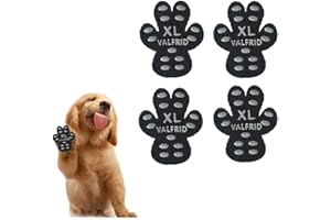 VALFRID Dog Paw Protector Anti-Slip Grips to Keeps Dogs from Slipping On Hardwood Floors,Disposable Self Adhesive Resistant Dog Shoes Booties Socks Replacement XL 24 Pieces