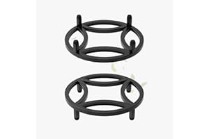 Zhongma 2 Pack 11.8" Sturdy Potted Plant Stand Flower Pot Holder Heavy Duty Construction, Low Plant Stand for Home Indoor and Outdoor, Sturdy plant riser and saucer without Installation Required