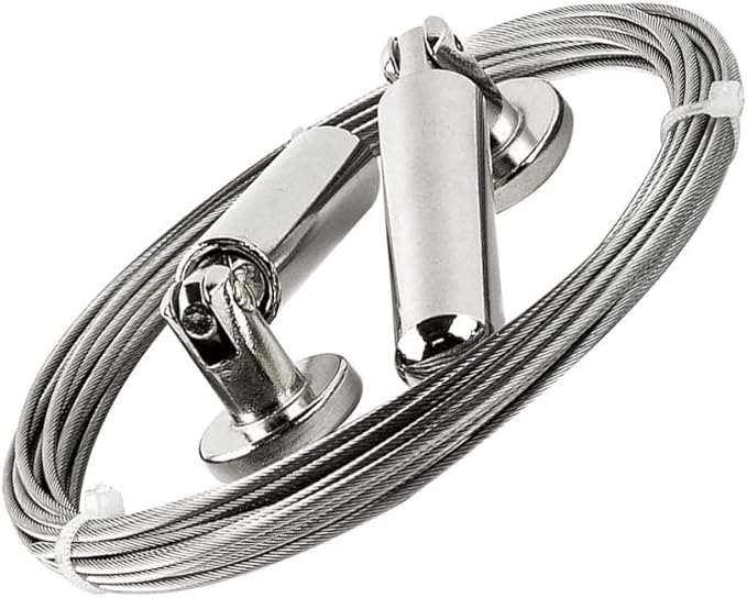 GARNECK 1set Stainless Steel Photo Hanging Wire Clothesline Metal