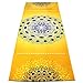 Non Slip Yoga Mat Towel - Microfiber for Hot Yoga Printed Mat Towel with grip Corner Pockets Lightweight Sweat Absorbent Pilates Fitness Bath Beach Sports Outdoor Travel Thin Mats 72” x 24”/26”