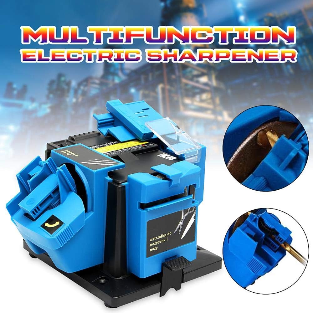 JUECAN Multifunctional electric mill Mini Sharpener Knife Sharpener exercises knives sharpening machine tools scissors,US 110V,China