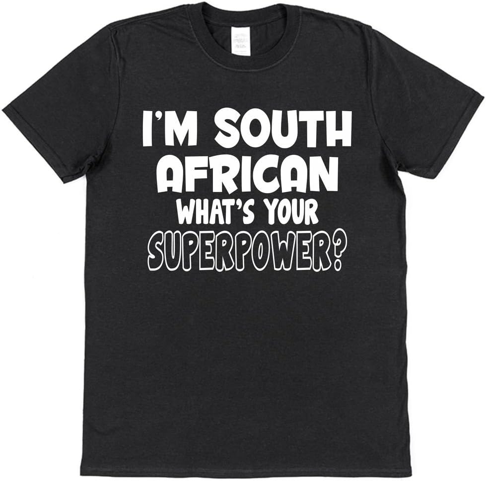 Click My Clobber, Mens, T-Shirt, I'm South African What's Your Superpower?