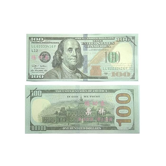 Buy AL’IVER Play Money Prop Money Pretend Dollar Bills $100 One Hundred Dollar Bills Pretend ...