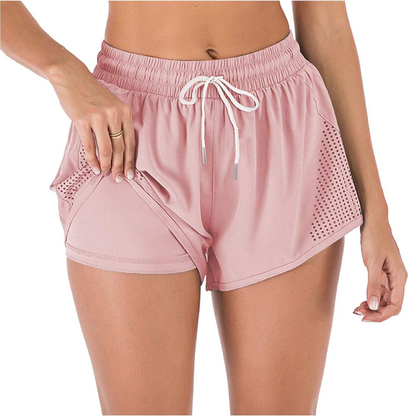 Anna-Kaci Women's Running Shorts Gym Athletic Shorts Pockets: Clothing