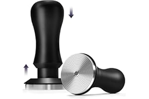 KYONANO 53.3mm Espresso Coffee Tamper, 30lb Spring-Loaded Calibrated Tamper with 304 Stainless Steel, Anodized Aluminum Handle Barista Tamper Compatible with Over 53mm Breville Portafilter