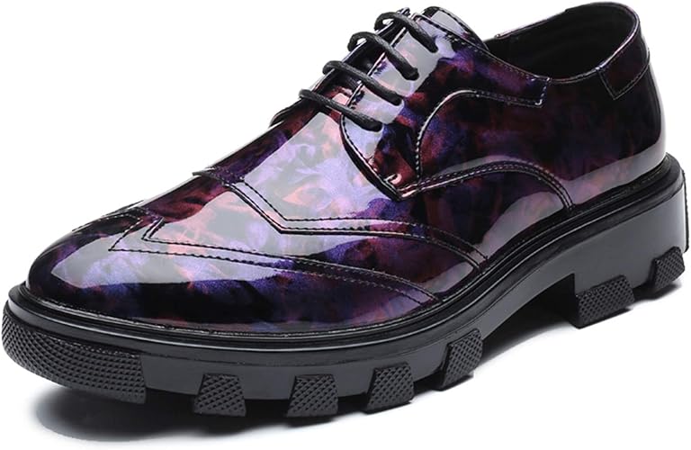 Amazon One Max ビジネスシューズ 外羽根 厚底 Puレザー メンズ 革靴 ウォーキング 紳士靴 カジュアル 防水 高級靴 レースアップシューズ 黒 ビジネスシューズ