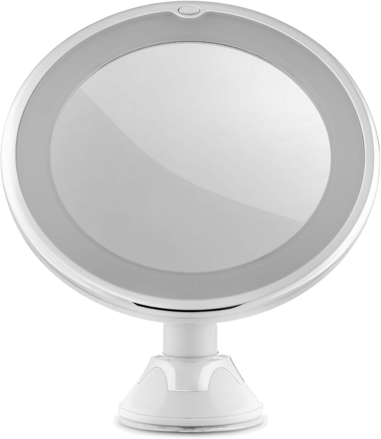 MEOREX Makeup Mirror - 10X Magnifying White Daylight LED Lighted Vanity Mirror- 360° Swivel Rotation- Battery Operated, Compact, Portable & Illuminated – Locking Suction Base