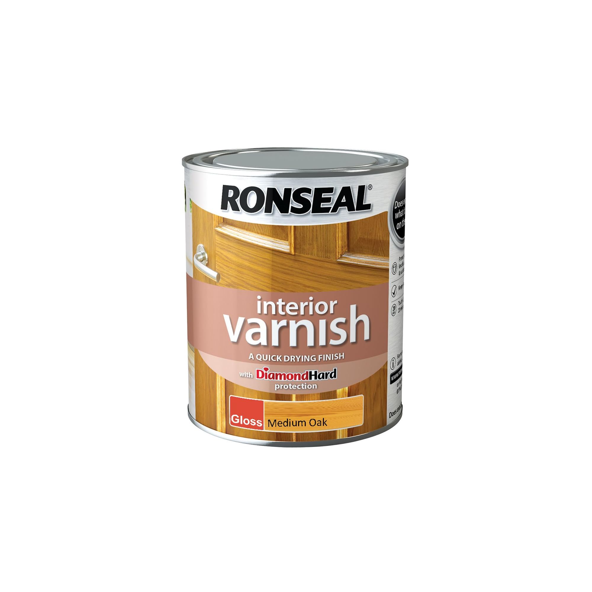 Ronseal Interior Varnish Medium Oak Gloss 750ml