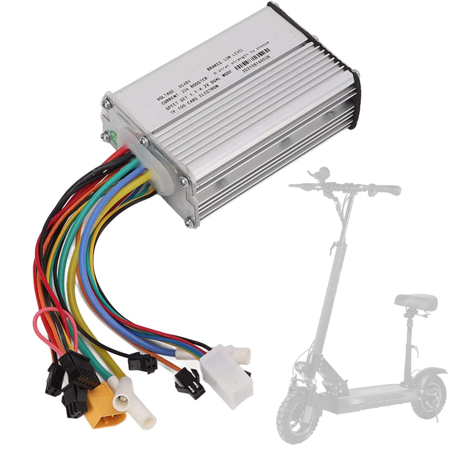 Electric Ebike Controller, Scooter Controller Intelligent Brushless Motor Controller 36V 20A for KUGOO M4 2 Wheeled Type