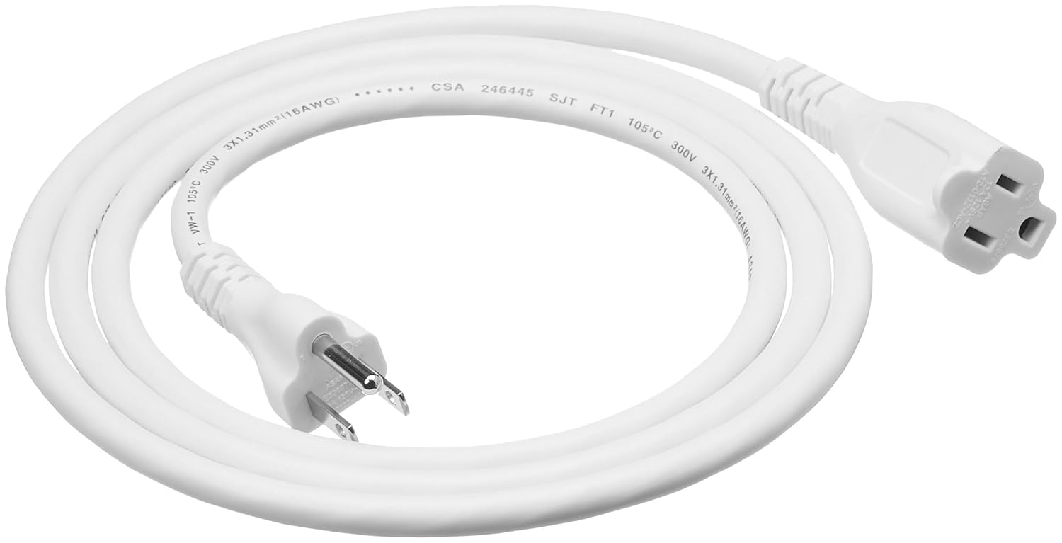 AmazonBasics Extension Cord 6 feet US White Amazon.ca Electronics