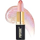 POPCODE Clear Color Changing Lipstick, Tinted pH Lip Balm, Hydrate & Nourish Lip While Leaving Sheer Pink Tint, with Honey Peach Scent, #003 Pink Crystal