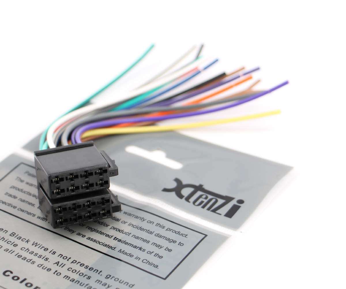 Xtenzi Car Stereo Head Unit 16pin Wire Harness Power Plug