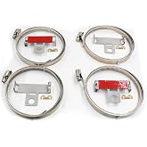 Wheel Accessories Parts PDQ TPMS Accessories Strap Kit contains 4 Straps, 4 Clips, 4 Keepers For Ford vehicles and applications using banded TPMS Sensors