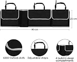 TANNESS Car Boot Seat Organiser with Adjustable Straps Medium Large 90x12x25cm view 7