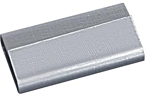 JIADIstrap Closed (Push Type) Seals for 1/2" Width Steel Strapping Galvanized Rust Prevention Metal Clips for Heavy Pallet Banding Packaging(1000)