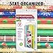 Gift Wrap Organizer - Storage for Wrapping Paper (All Sized Rolls), Gift Bags, Bows, Ribbon and More - Organize Your Closet with this Hanging Bag & Box to Have Organization, Clear Pockets & Hook Hangs