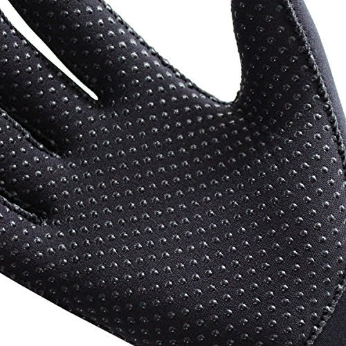 Soulfeel Diving Gloves Neoprene,3mm SCR Durable and Flexible Thermal Materials for Snorkeling Swimming Surfing Sailing Kayaking Diving(Black-M)