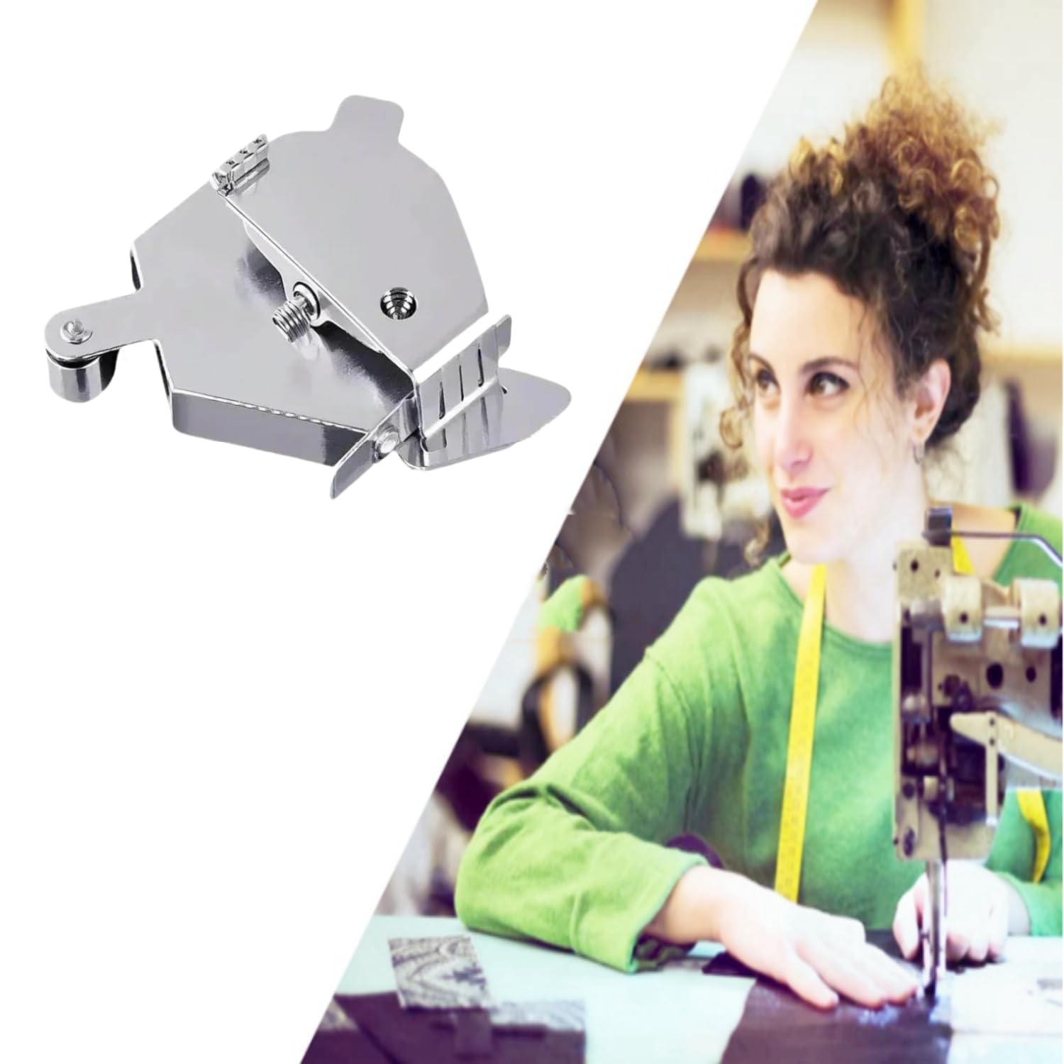 Sewing Magnetic Seam Guide for Sewing Machine Sewing Machine Accessories of Guide Sewing Foot Equipped with Rollers for Smoother Use Suitable for All Models of Sewing Machines